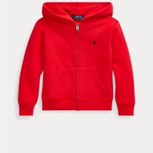 Boys red Ralph Lauren sweat jacket